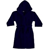 BAGNO MILANO Kids Hooded Plush Fleece Robe, Ultra Soft Cozy Bathrobe for Boys, Girls
