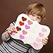 600 Pcs 3 Sizes 4 Colors Assorted Heart Stickers Self Adhesive Foam Hearts Valentine Heart Shaped Decals in Glitter and Matte Red Pink White Light Pink for Valentine's Day Crafts Décor