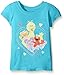 Sesame Street Little Girls' Toddler Short Sleeve T-Shirt, Aqua Turquoise, 4T