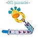 AlmaBaby Universal Safety Pacifier Clip Holders, Boys - Blue Nautical 3 Pack - First Year Gumdrop Clip. No Metal Parts