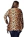 Agnes Orinda Ladies Plus Size Long Sleeves Knitted Autumn Chic Cardigan Beige Black 3X