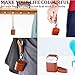 UTOPER AirPods Case Genuine Leather Case for Airpods 2 Cover Portable Stand Case for Apple AirPods 1 & New Airpods 2 Protective Shockproof Case with Buckle and Lanyard (Brown)