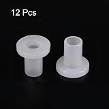 sourcing map 12pcs Nylon Flanged Sleeve Bearings 4mm ID 5.5mm OD 10mm Length view 3
