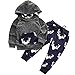 CPEI Toddler Infant Baby Boys Deer Long Sleeve Hoodie Tops Sweatsuit Pants Outfit Set (A, 18-24 Months)