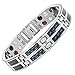 Blue Carbon Fiber Titanium Magnetic 4 Element Bracelet Double Strength Adjusting Tool and Gift Box Included By Willis Judd