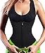 Sauna Vest Suit Neoprene Trainer Top Sweat Slimming Shirt for Weight Loss Workout (3XL, Black)