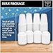 [100 Pack - 12 oz.] White Paper Coffee Cups & Lids - Disposable Hot Cups with Plastic Lids for Hot Drinks
