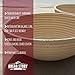 (10 inch) Round Banneton Proofing Basket Set - Brotform Handmade Unbleached Natural Cane For homemade Crusty Fresh, Easy to Bake Bread With Professional Marks Rising dough Bread Kit with washableCloth