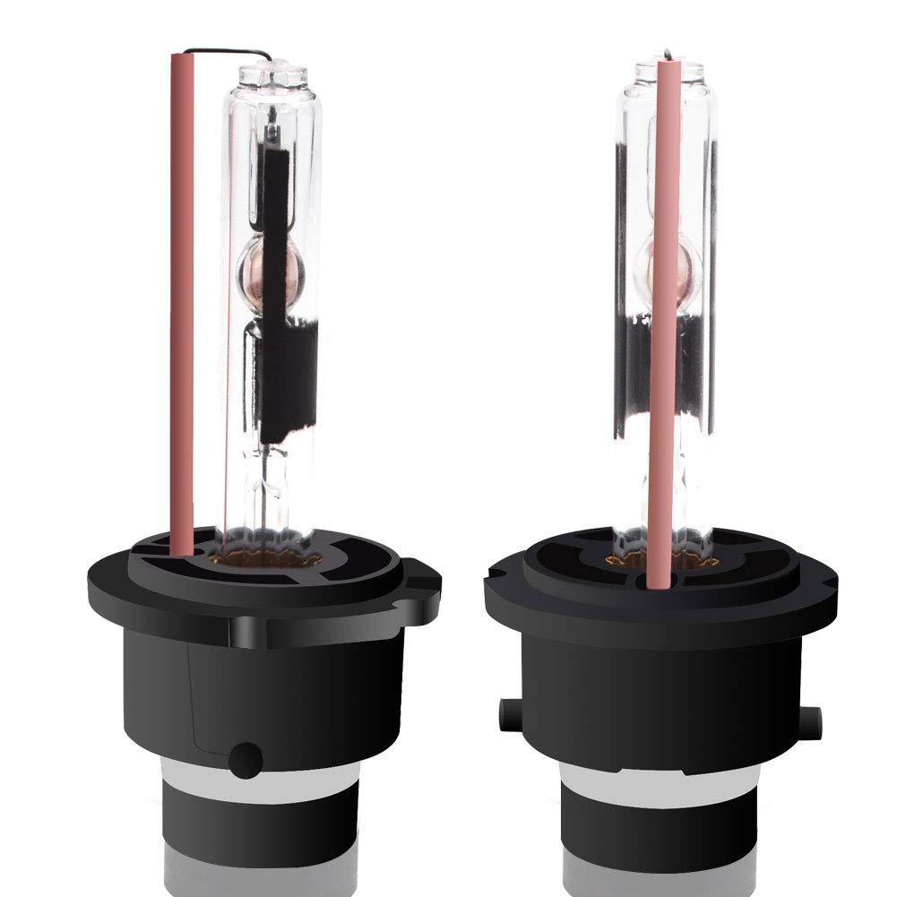 BeiLan 2-Pack D2S Car Headlights HID Xenon Light Bulbs 10000K Super Bright Blue Light 35W 12V High Intensity Discharge Lamp Replace for Halogen or LED Exterior Headlamp Bulbs