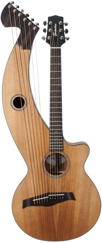 Harp Guitar | 12-String, All Solid Wood, Tropical Mahogany, Satin Finish, T20HGc | Timberline Guitar