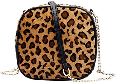 Amazingdeal Small Sling Messenger Bag Women Chain Animal Print Shoulder Crossbody Bags