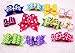 yagopet Dog Hair BowsTopknot Hot Mix Styles Pairs Rhinestone Crown Bows Dog Topknot Bows Pet Dog Grooming Bows Pet Supplies Hair Accessories (50PCS)