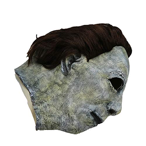Clearance Scary Halloween Mask,Terror Ghost Devil Mask Dance Party Scary Biochemical Alien Zombie Caps Mask,Cosplay Prop Toy (B)