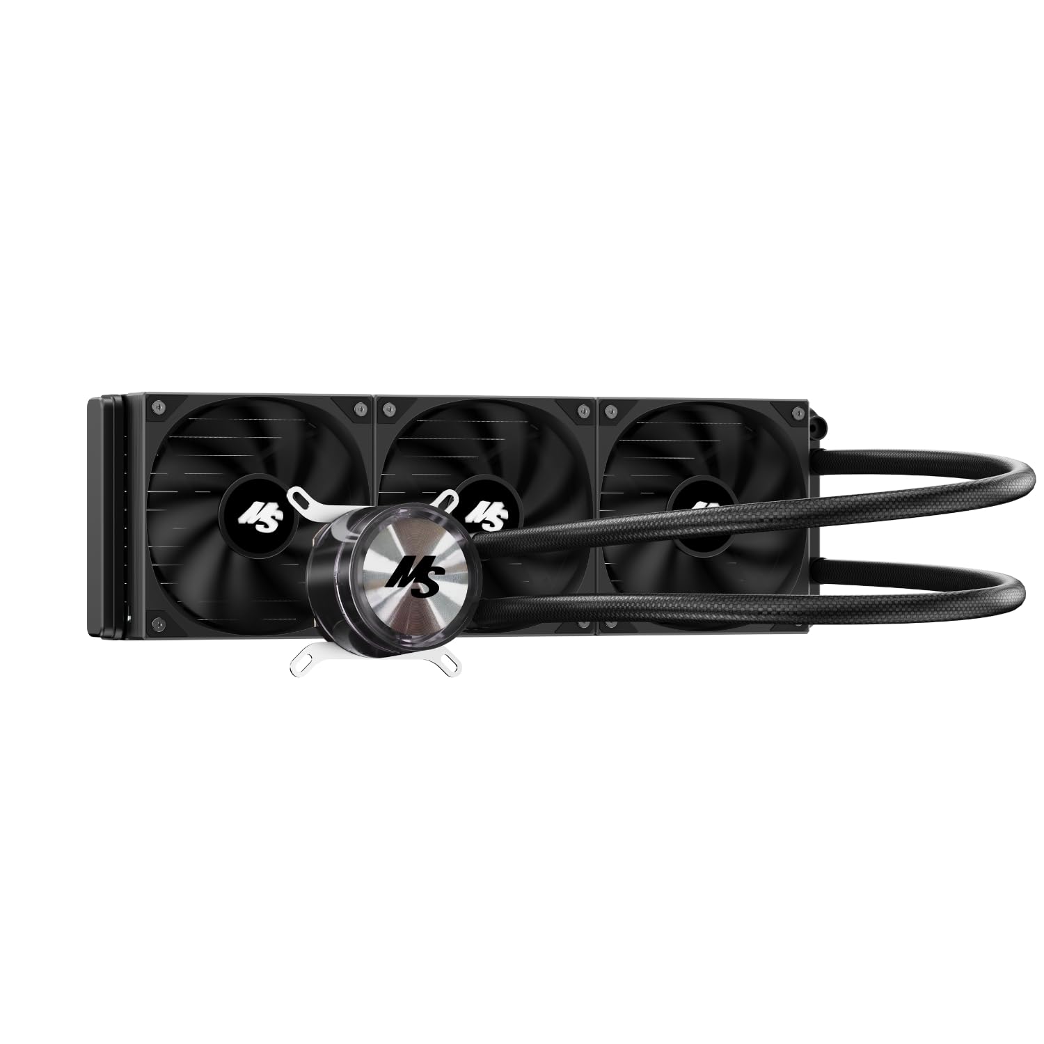 Photo 1 of Minorsonic CPU Cooler 360mm Aio, Liquid Cooler CPU Low-Noise AMD AM5/AM4, Refrigeracion Liquida Water Cooling Systems, Intel LGA 1851/1700 PC Water Cooler 3 x 120 mm PWM Fans Black