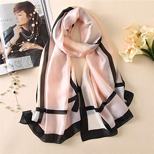 Scarfs Women Scarf Soft Bowknot Print Silk Scarves Female Bandana Foulard Long Lady Shawl And Wrap