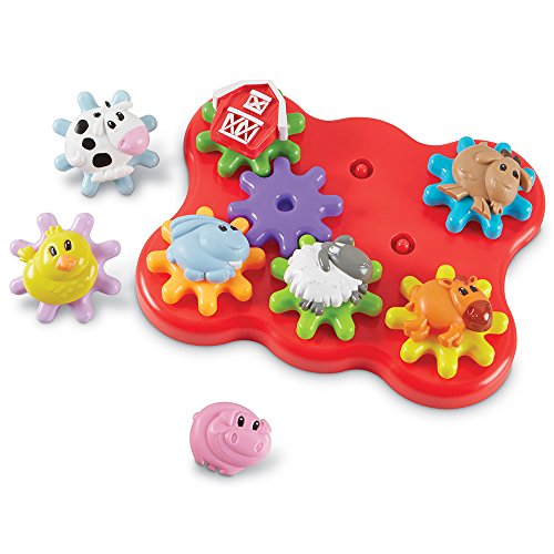 Learning Resources Build & Spin: Farm Friends, 17 Pieces
