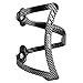 Ibera Extra Lightweight Alloy Bicycle Water Bottle Cage, Ergonomic, Side-Access, Only 30g (1.1 oz), Carbon Pattern, 15 YEAR WARRANTY
