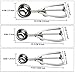 Saiut Ice ce Cream, Cookie Scoop, Set of 3, Different Size, Small 1.6 inch/4 cm Ball, Medium 2 inch/5 cm ball, Large 2.4 inch/6 cm ball