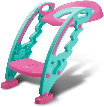 Redutor De Assento Com Escada Menina Multikids Baby Rosa - BB052, Multikids Baby, Rosa