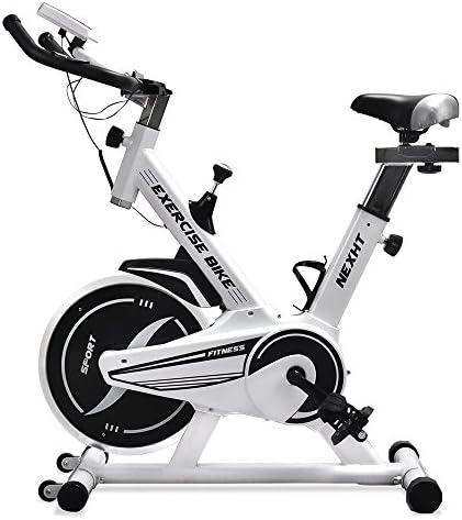 NexHT Fitness Exercise Cycle Bike Indoor Workout Cycling Bike with LCD Monitor& Heart Pulse Sensors,Max User Weight:280lbs,Full Adjustable Health Sport Trainer Stationary Bicycle