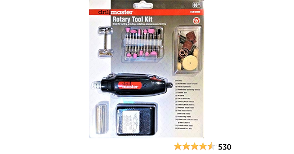 Amazon.com: Drill Master Kit de herramientas rotativas - 80 piezas :  Herramientas y Mejoras del Hogar