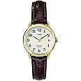Timex Women's Indiglo Easy Reader Quartz Analog Leather Strap Watch with Date Feature
