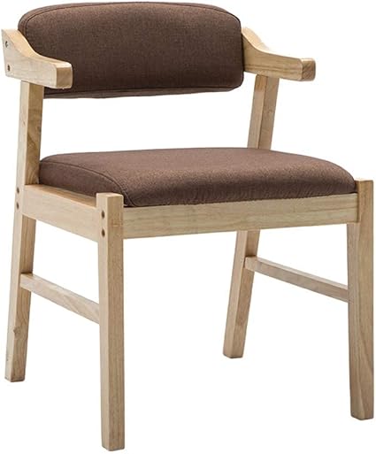 Moderne Chaise De Salle A Manger Fauteuil En Bois Avec Accoudoir Et Dossier Rembourre Siege Robuste Pieds Pour Enfants Adultes Pour Bureau Salon Cuisine Amazon Fr Cuisine Maison
