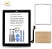 Black New iPad 3 Model A1403 A1416 A1430 Digitizer Screen Replacement Glass Replacement Assembly Kit Includes Installed Adhesive Stickers Bezel Frame and Professional Tool Kit