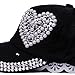 Raylans Adjustable Women Men Bling Rhinestone Denim Baseball Cap Hat (7#)