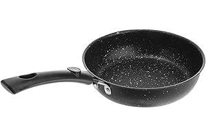 DEARMAMY Cast Iron Maifan Stone Nonstick Frying Pan 17cm Egg Skillet for Induction Cooktop Kitchen Cookware