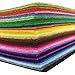 flic-flac 42pcs 12 x 12 inches (30cm*30cm) Felt Fabric Sheet Assorted Color Felt Pack DIY Craft Squares Nonwoven
