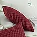 CaliTime Cozy Pillow Cover Case for Couch Sofa Bed Comfortable Supersoft Corduroy Corn Striped Both Sides 12 X 20 Inches Burgundy