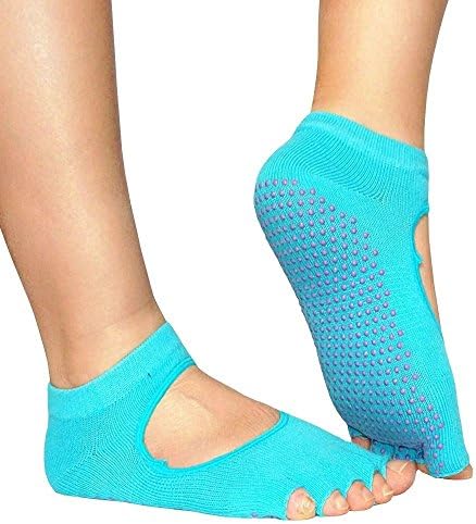 Wxian Women's Gym Backless Non-Slip Massage Yoga Socks 1pair 3pairs 5pairs