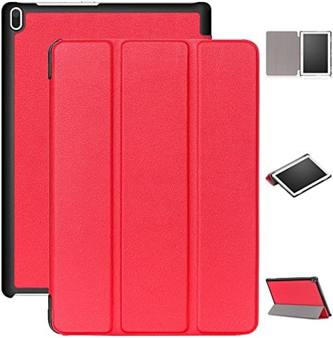 For Lenovo Tab 4 10 Case, [NOT FOR Lenovo Tab 4 Plus 10"] WXZipo Premium Slim Book Style Smart Cover with Stand and Auto Wake/Sleep Case for Lenovo Tab 4 10 (TB-X304F,N) - Red