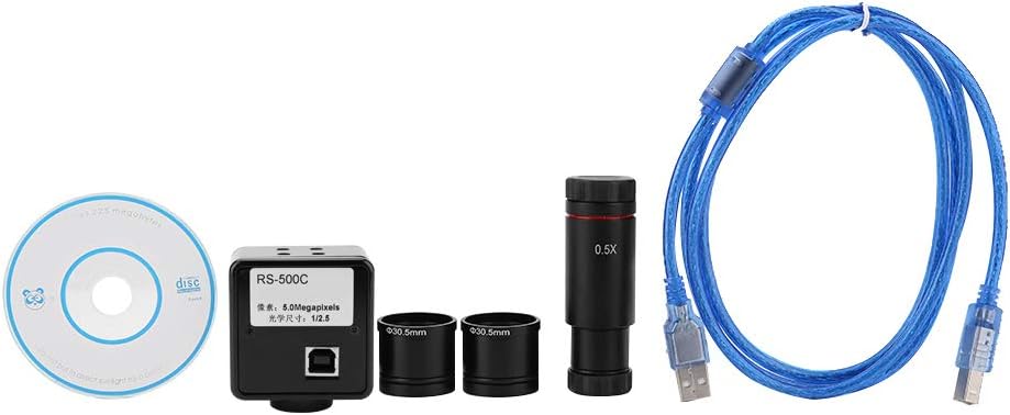 Microscope USB Camera 5MP USB2.0 Microscope Camera Eyepiece Camera Drive Industrial Eyepiece Camera with 0.5X CCD Adapter - Image 4