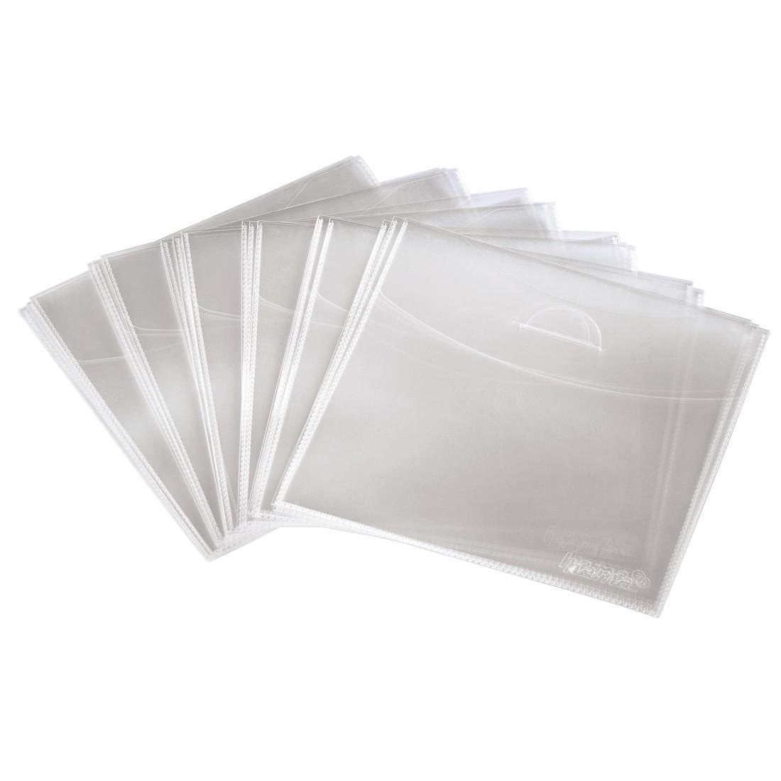 CD/DVD storage cases, polypropylene, transparent, pack of 75