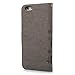 Wallet Case Compatible with iPhone 6, Luxury PU Leather Butterfly Embossed Flip Case with Kickstand Card Holder, Protective Shockproof Case Wrist Strap Removable Flip Cover 4.7 inch