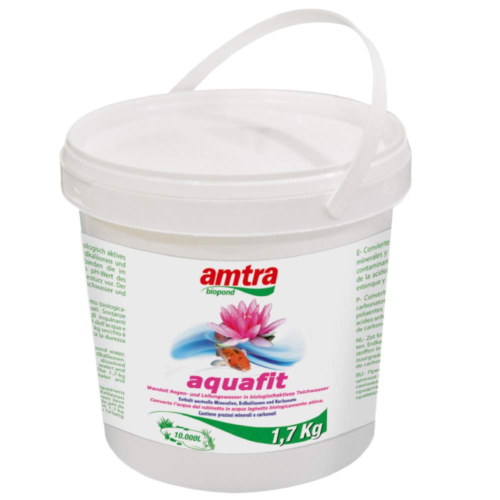 Amtra Biopond Acquafit - Stabilizer for Water in Ponds, Stabilizes pH KH GH parameters - 1,7 Kg