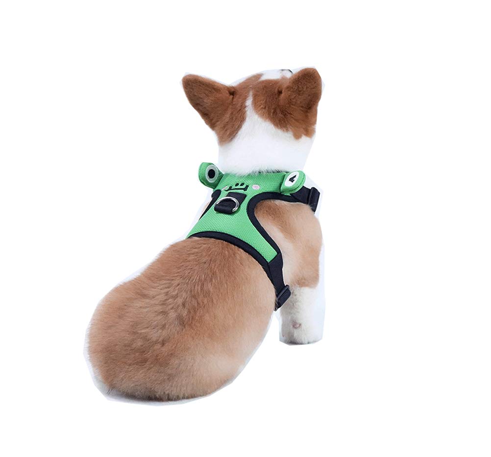 N / A Dog Harnesses,Breathable Mesh No Pull Adjustable Soft Pet Harness for Puppy Small Dogs (M)
