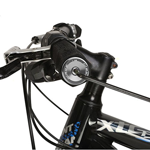 Bike Bar End Plugs Bicycle Handlebar End Caps Universal Rubber Aluminum Handlebar Plug for Most Bicycle Road Bike Mountain Bike BMX MTB Fixie (2 Pair)