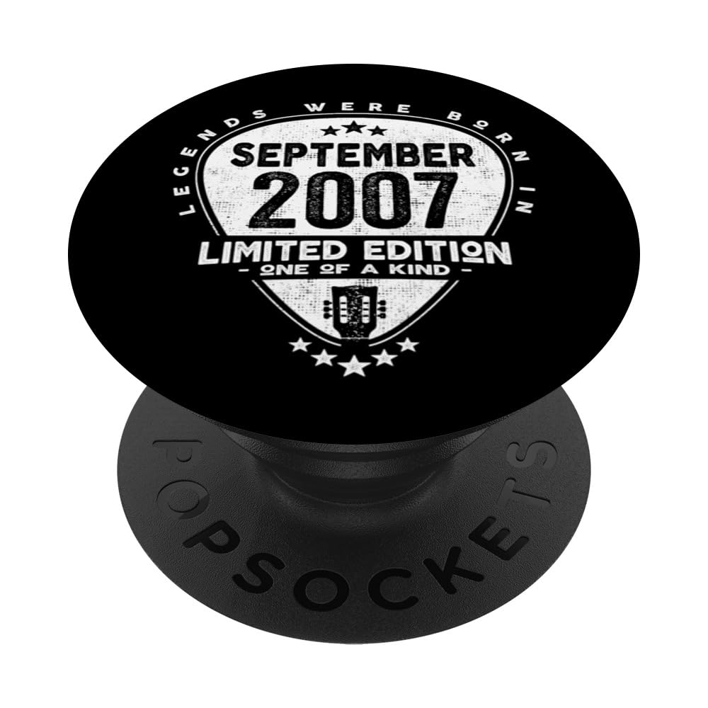 Legends Were Born In September 2007 - Guitar PopSockets Swappable PopGrip