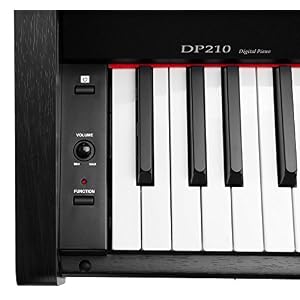 Classic-Cantabile-DP-210-SM-E-Piano-SET-inkl-Bank-Kopfhrer-Schule-Digitalpiano-88-Tasten-Hammermechanik-Kopfhreranschlsse-USB-Metronom-3-Pedale-Piano-fr-Anfnger-inkl-Noten-schwarz