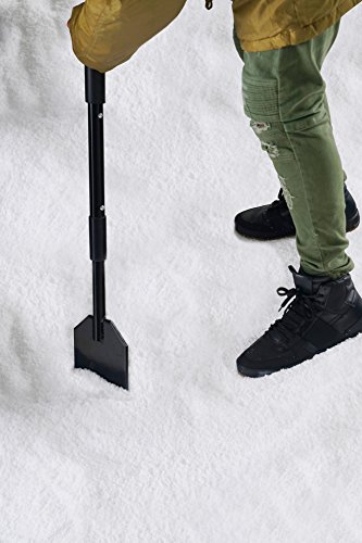 Power Shock Absorbing Heavy Duty Sidewalk Ice Scraper with Long Handle - Thumbnail 5