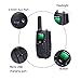 Portable Kids Walkie Talkies (Up to 3.7 Miles) Two-Way Radio Transceiver For Children, 1 Pair, Black