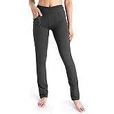 Yogipace Women's Petite/Regular/Tall 5-Pocket Straight Leg Yoga Dress Pants,Slim Fit Stretch Comfort Pants