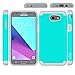 For Samsung Galaxy J3 Emerge / J3 Prime / J3 (2017) / Sol 2 / Amp Prime 2 / Express Prime 2 Case, OEAGO [Shockproof] Hybrid Dual Layer Defender Protective Case Cover (Teal)
