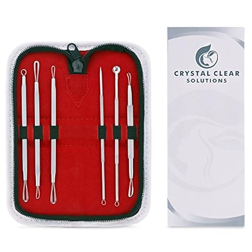 Blackhead Pimple Remover Kit Instructions Included 6 Comedone Extractor Tools Best for Acne Treatment, Pimple Popping, Blackhead Extraction, Whitehead Removal, Blemish Removing, Zit Zapping (6-Piece) collection of cool unique weird amazon gift items