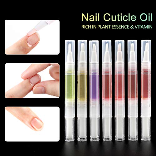 Coscelia 9pcs Nail Nutrition Oil Pen 5ML Multi-Function Nail Gel Cuticle Oil Nail Art Tools Makeup Accessories
