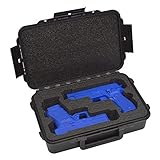 Doro Cases 2 Pistol Gun Carry Case - Double Handgun TSA Approved Storage Carrier with Military Grade Foam Insert
