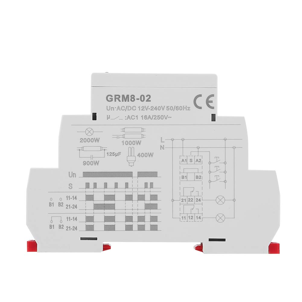 Pulse Relay,Jadpes Grm8-02 Ac/Dc 12-240V Electronic